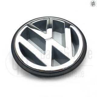 Original VW Emblem Zeichen vorne chrom Golf 2 3 Bus T4 Passat mit Rand 3A0853600
