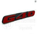 Original VW Emblem G40 Zeichen vorn Polo 3 2F 86C Kühlergrill rot  871853679D