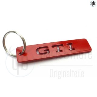 Original VW Schlüsselanhänger Metall rot GTI Golf Polo