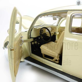 Volkswagen Käfer 1955 beige Modellauto 1:18 Burago