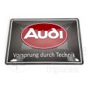 Blechschild "Audi Oval" 20x30cm