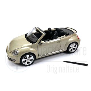 Original VW KYOSHO 1:18 New Beetle Cabrio 2012 Champagne Metallic 5C3099302P7W