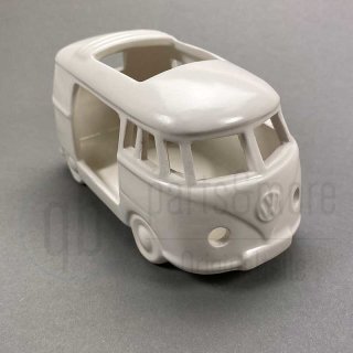 Original VW Teelichthalter Bus T1 weiß matt Porzellan