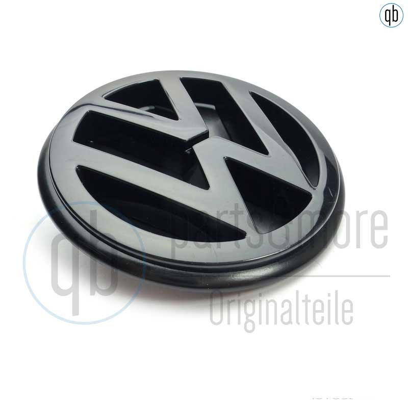 VW-Logo schwarz satiniert aus der Mitte der Rückwand oder des Kofferraums  für VW Corrado Passat B3 und Polo 2F (02/1988-07/1995) 357853601B041 -  C182968 vw_classic_parts 
